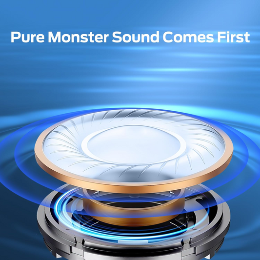 Безжичен слушалка Bluetooth Monster Aria Free, A2DP, Черен