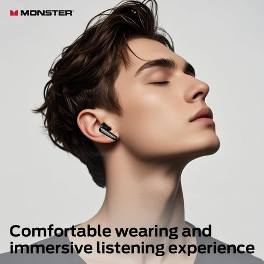 Bluetooth слушалки Monster Clarity 200, TWS, ANC, Черен