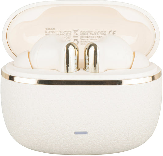 Bluetooth слушалки Monster Clarity 200, TWS, ANC, Светло кремави