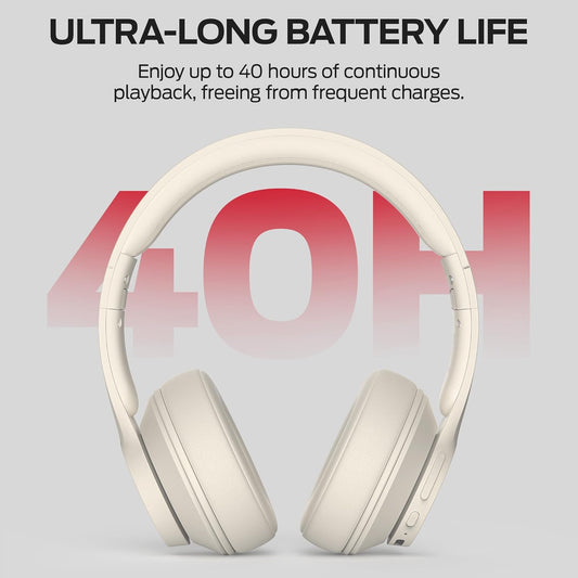 Bluetooth слушалка Monster Mission 100, MultiPoint, A2DP, ANC, бяла