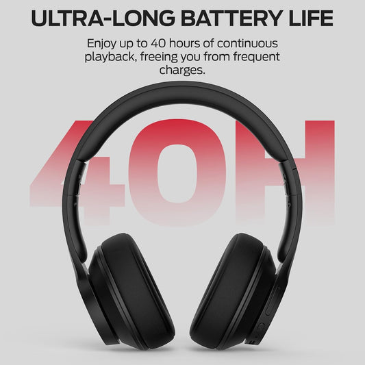 Bluetooth слушалка Monster Mission 100, MultiPoint, A2DP, ANC, Черен