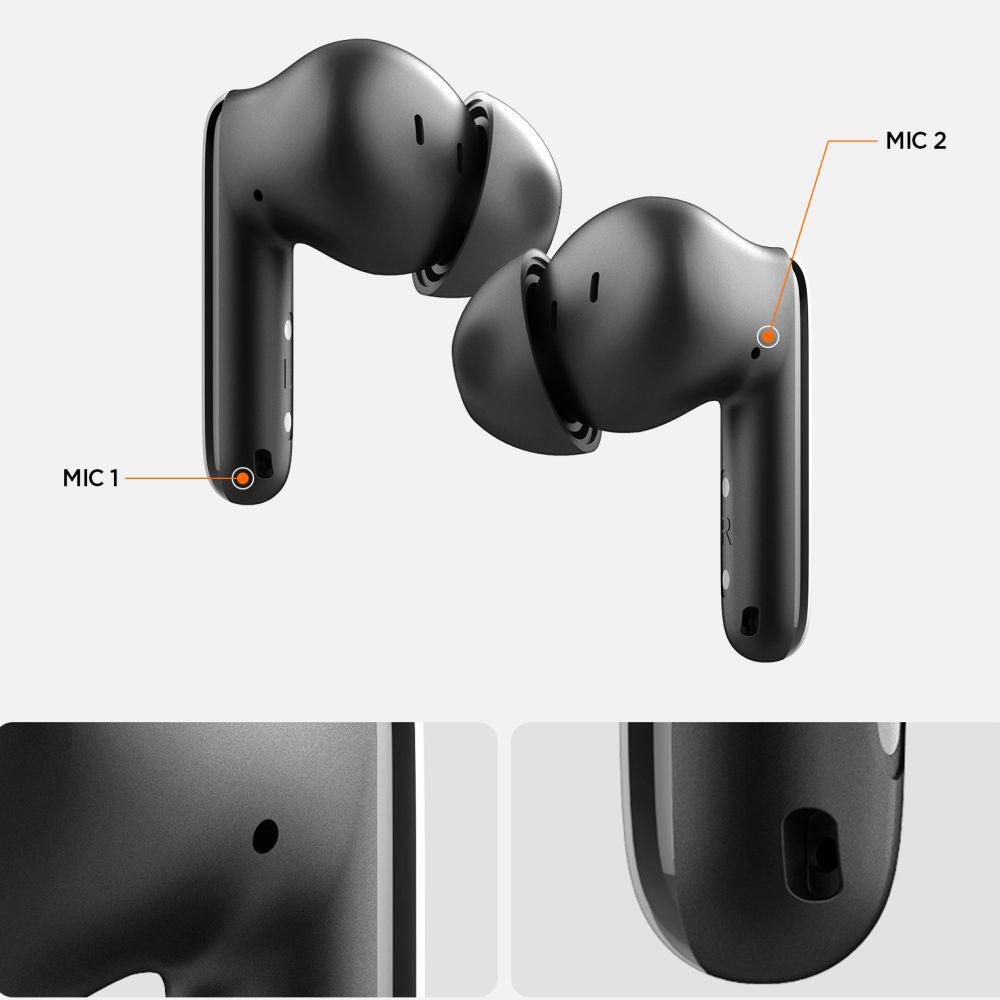 Handsfree Bluetooth Spigen SA2400, TWS, ANC, Бял