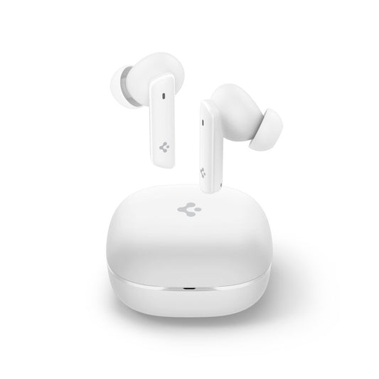 Handsfree Bluetooth Spigen SA2402, TWS, ANC, Бял ASD07964