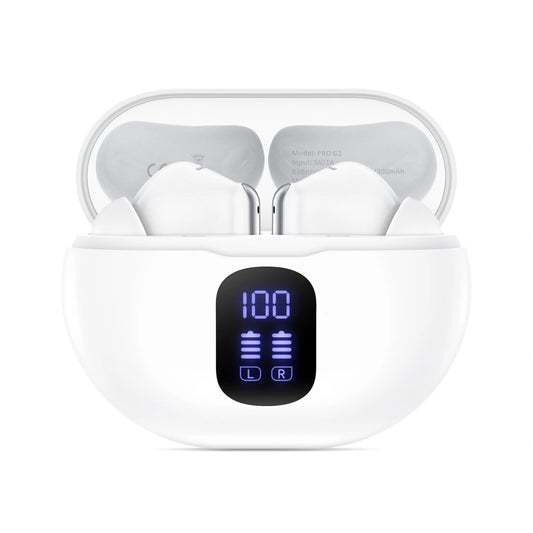 Handsfree Bluetooth Tech-Protect Ultraboost Pro G2, TWS, Бял