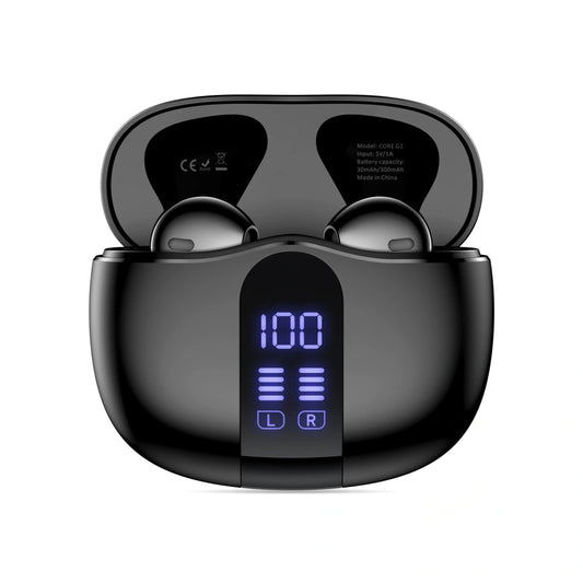 Handsfree Bluetooth Tech-Protect Ultraboost Core G2, TWS, Черен