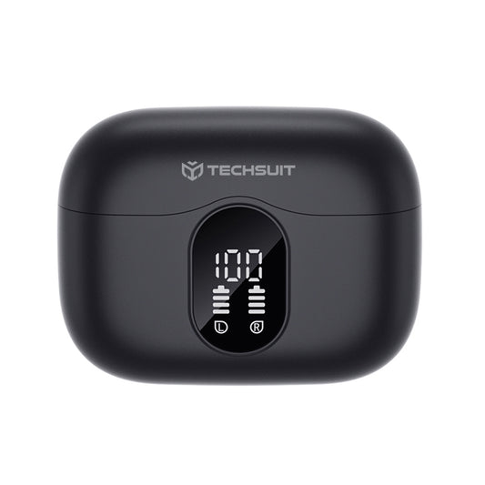 Handsfree Bluetooth Techsuit CW3 WaveBeat 100, TWS, ANC, Черен
