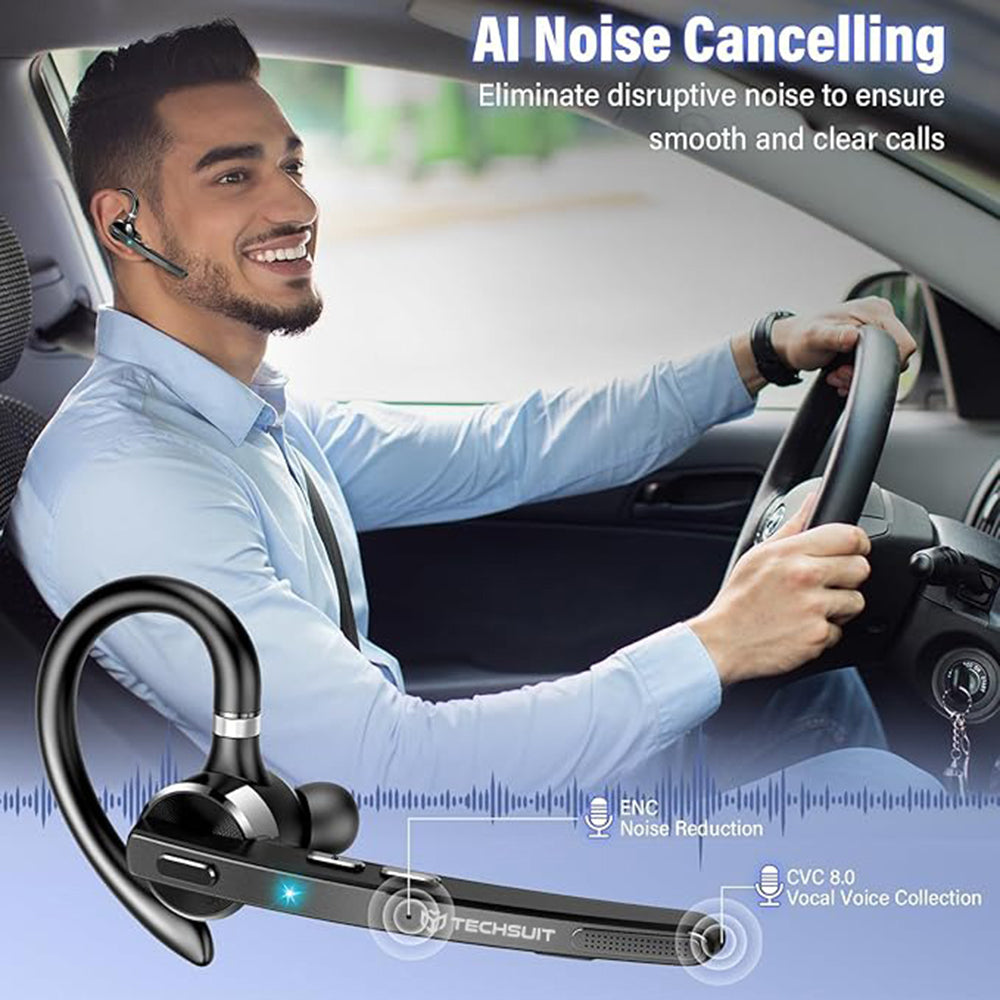 Handsfree Bluetooth Techsuit G9 TalkZen, A2DP, Черен