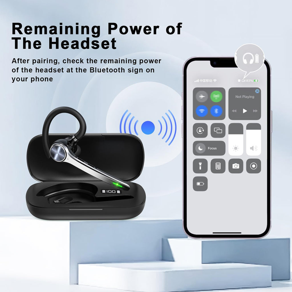 Handsfree Bluetooth Techsuit NeXound G7, MultiPoint, A2DP, Черен