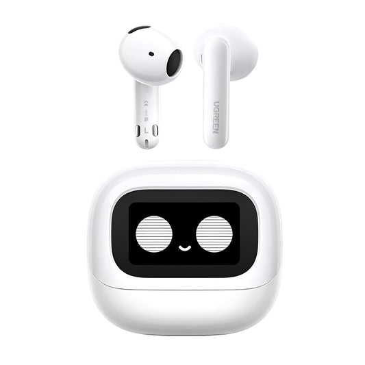 Безжични слушалки Bluetooth UGREEN HiTune H6 Magic WS216 (65386), TWS, ANC, MultiPoint, Бели