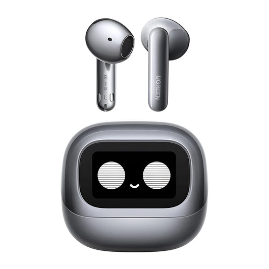 Bluetooth Handsfree UGREEN HiTune H6 Magic WS216 (75288), TWS, ANC, MultiPoint, Сив