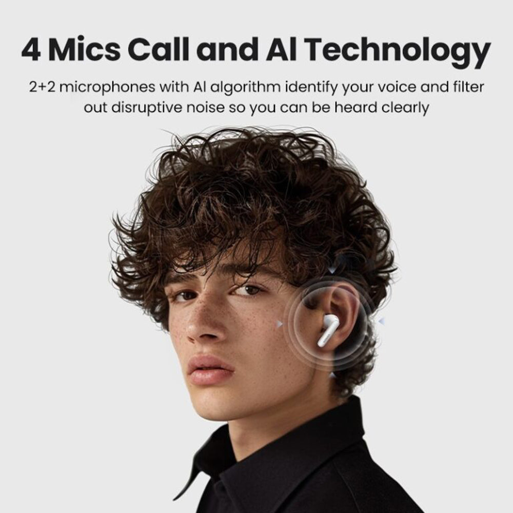 UGREEN HiTune T3 Pro WS206 Bluetooth Handsfree, TWS, ANC, MultiPoint, White