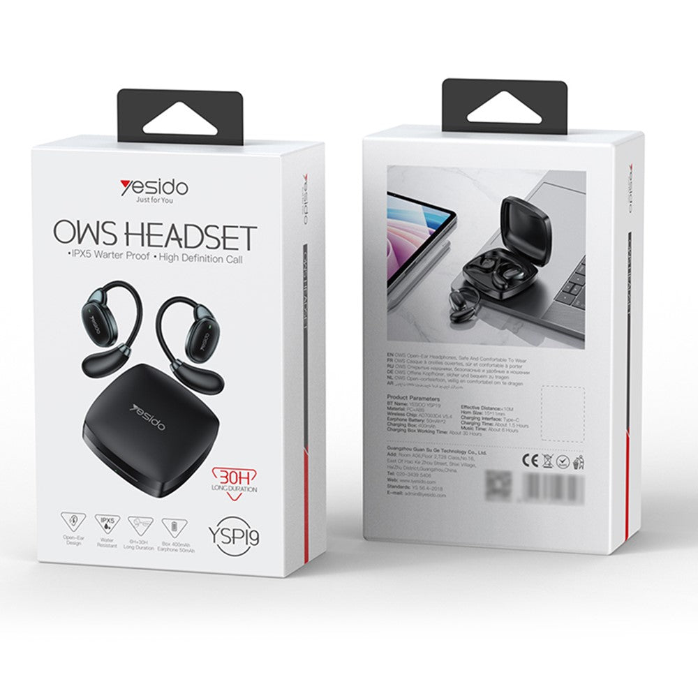 Handsfree Bluetooth Yesido YSP19 BL, TWS, Черен