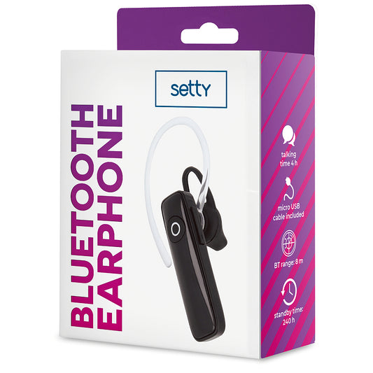 Handsfree Bluetooth Setty SBT-01, Черен