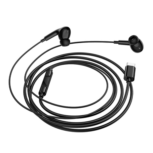 Слушалки с микрофон USB-C Borofone BM100 Pro Fuente, Черен