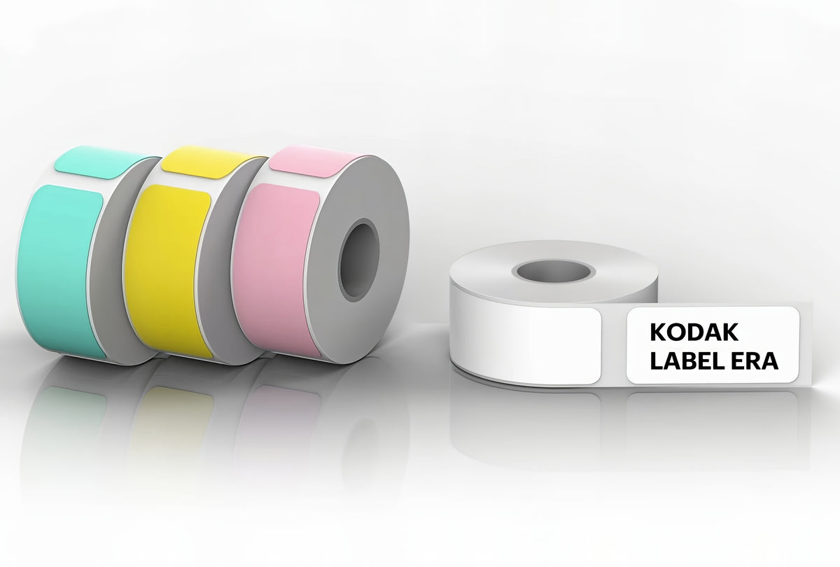 Ролка самозалепващи етикети за принтер Kodak Label Era, комплект 12 броя