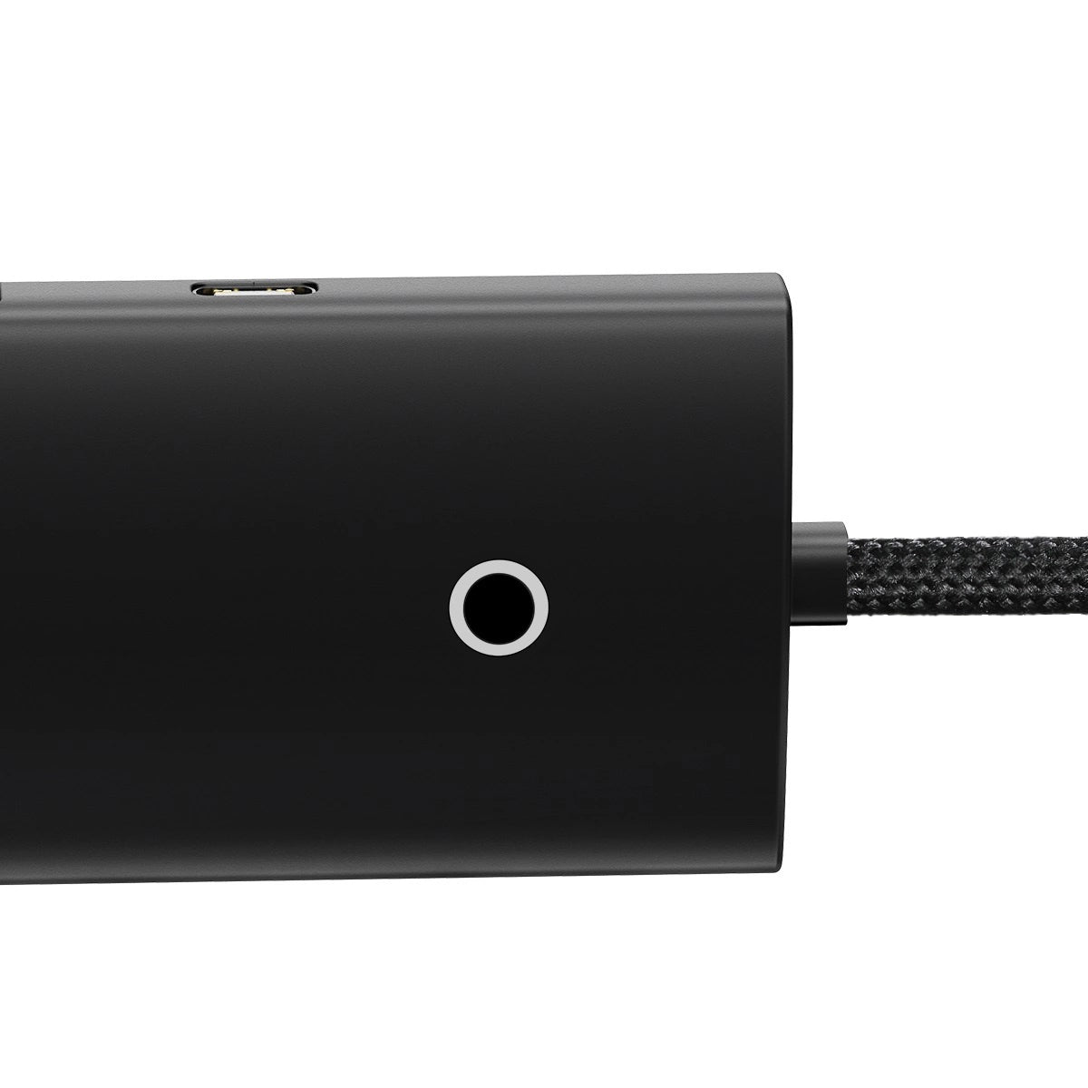 Hub USB Baseus Lite, 4 x USB-A 3.0 - 1 x USB-C, 2m, Черен WKQX030201