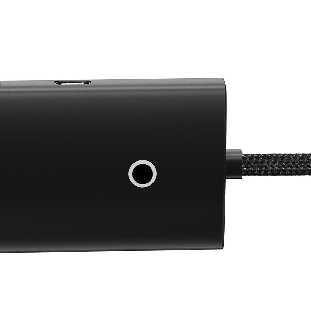 Hub USB Baseus Lite, 4 x USB-A 3.0 - 1 x USB-C, 1m, Черен WKQX030101