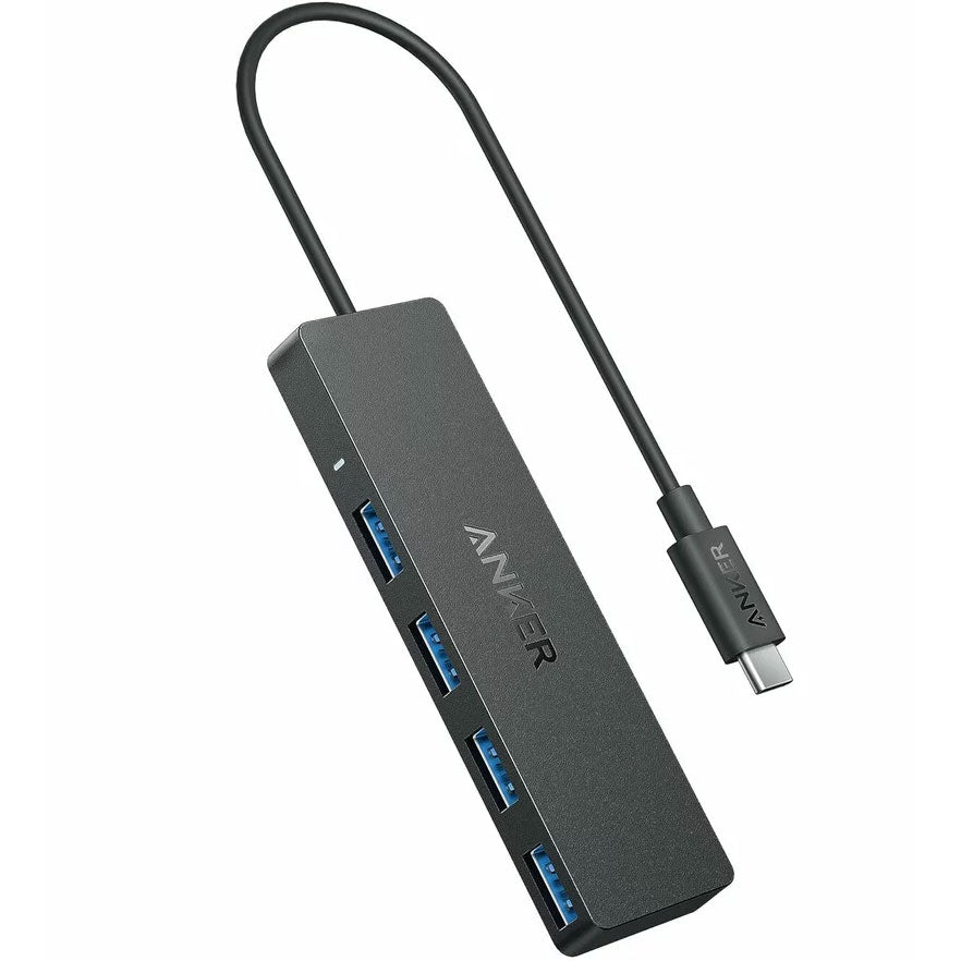 Hub USB-C Anker, 4 x USB-A 3.0, Черен A8309G11