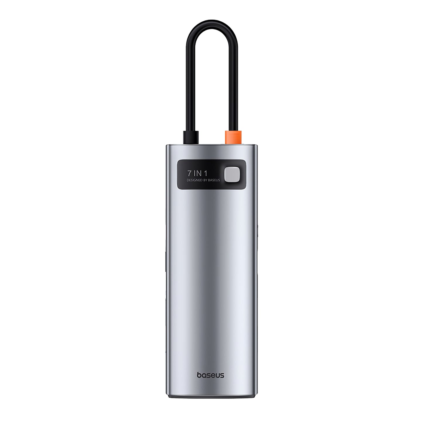 Baseus Joystar USB-C хъб, 3 x USB-A 3.0 - 1 x USB-C - 1 x HDMI - 1 x SD - 1 x microSD, сребрист B0003070881111-00