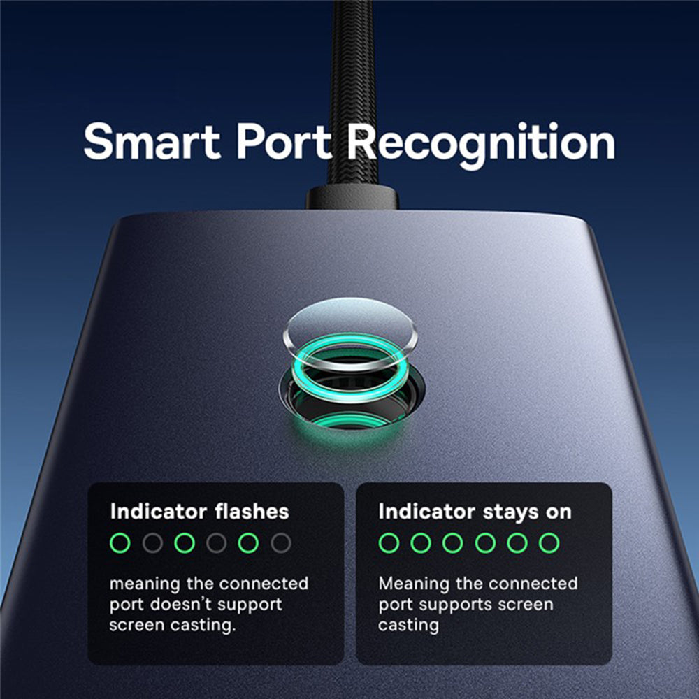 Hub USB-C Baseus UltraJoy, 4 x USB-A 3.0 - 1 x USB-C - 1 x HDMI - 1 x VGA, Сив B00052803811-01