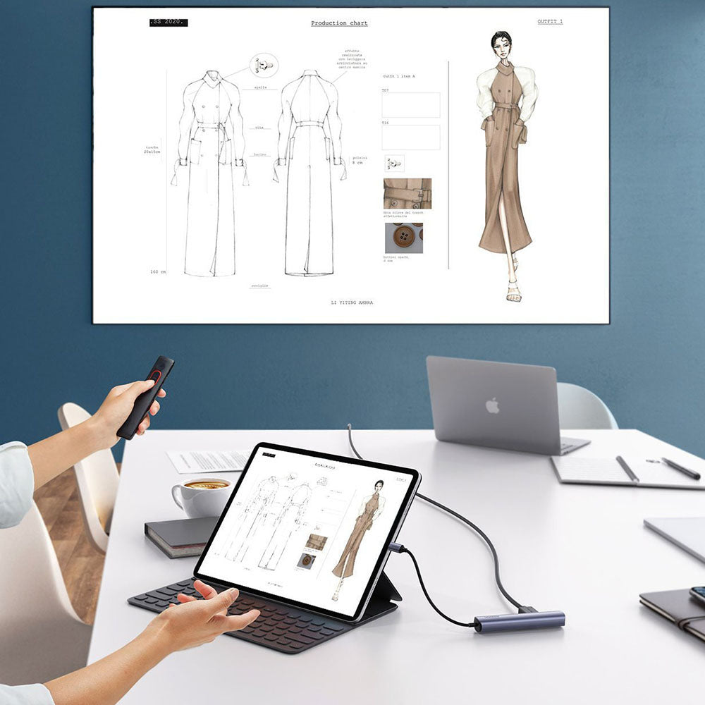 Hub USB-C UGREEN CM418 (10919), 2 x USB-A 3.0 - 1 x USB-C - 1 x HDMI - 1 x RJ45, Сив