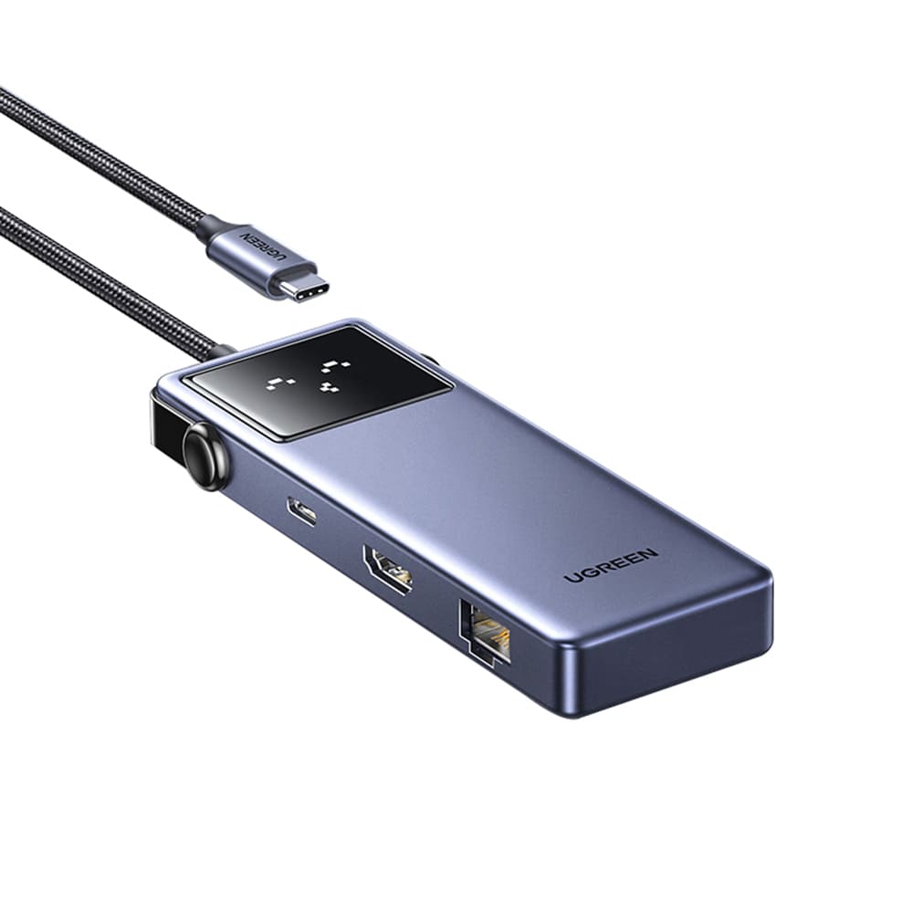 Hub USB-C UGREEN CM888 (45155) Uno, 6в1, Сив
