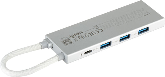 Hub USB-C Xiaomi, 3 x USB-A 3.0 - 1 x USB-C - 1 x HDMI, Бял BHR8804GL