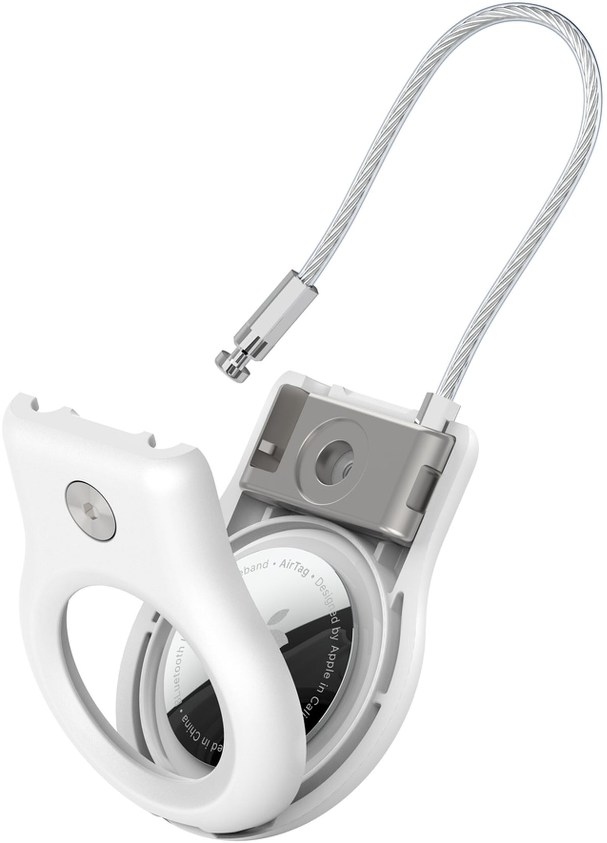 Калъф Belkin Wire Cable за Apple AirTag, бял MSC009btWH