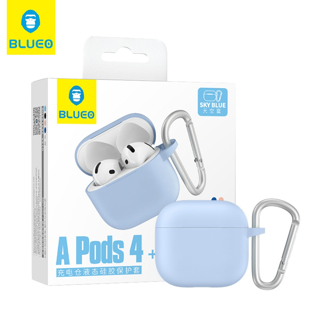 Калъф Blueo Liquid за Apple AirPods 4, Син