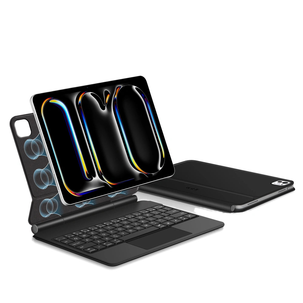 Калъф с клавиатура за Apple iPad Pro 13 (2025) / (2024), Tech-Protect, SmartCase Magnetic, Черен