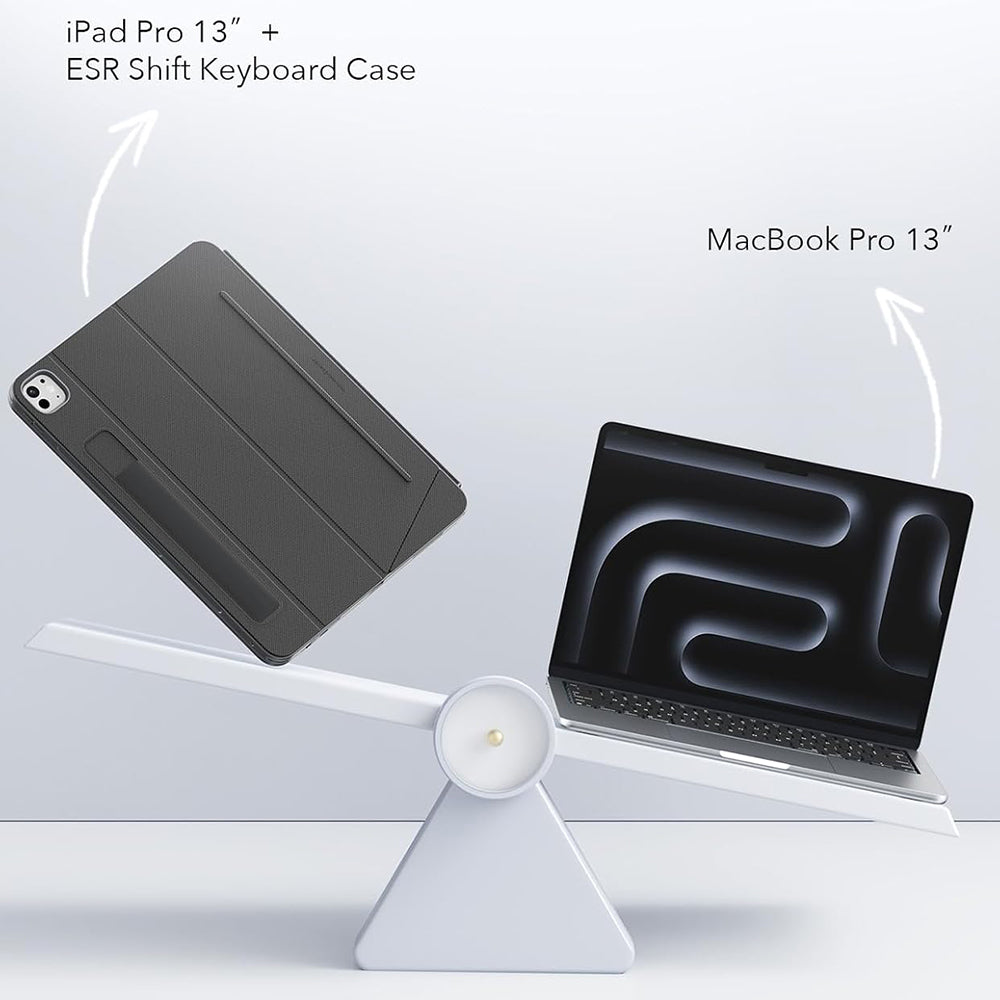 Калъф с клавиатура за Apple iPad Air 11 (2025) / Air 11 (2024) / Air (2022) / Air (2020), ESR, Shift, Сив