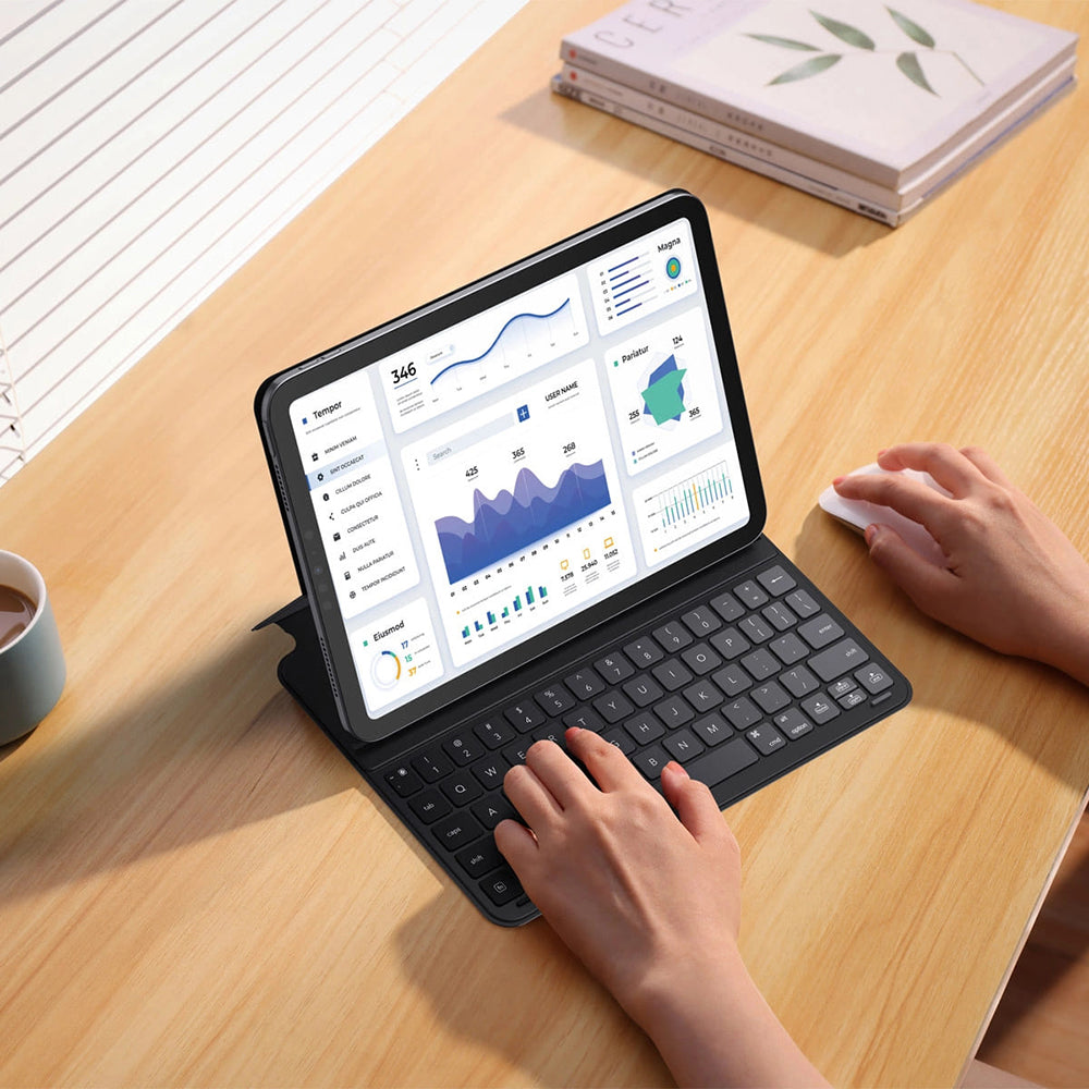 Калъф с клавиатура за Apple iPad Pro 12.9 (2022) / Pro 12.9 (2021) / Pro 12.9 (2020) / Pro 12.9 (2018), Baseus, Brilliance, Черен P40112602111-04