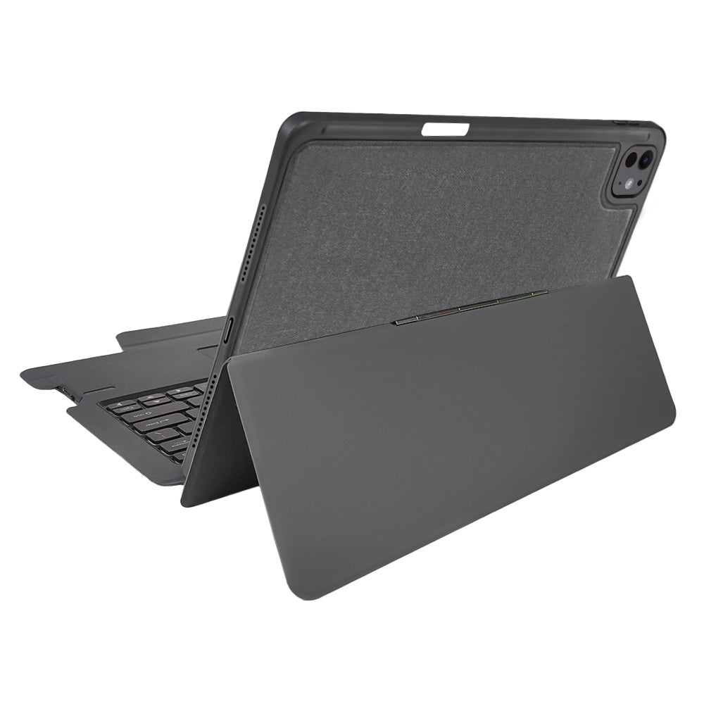 Калъф с клавиатура за Apple iPad Pro 13 (2024), Techsuit, KeyTab Pro, Черен