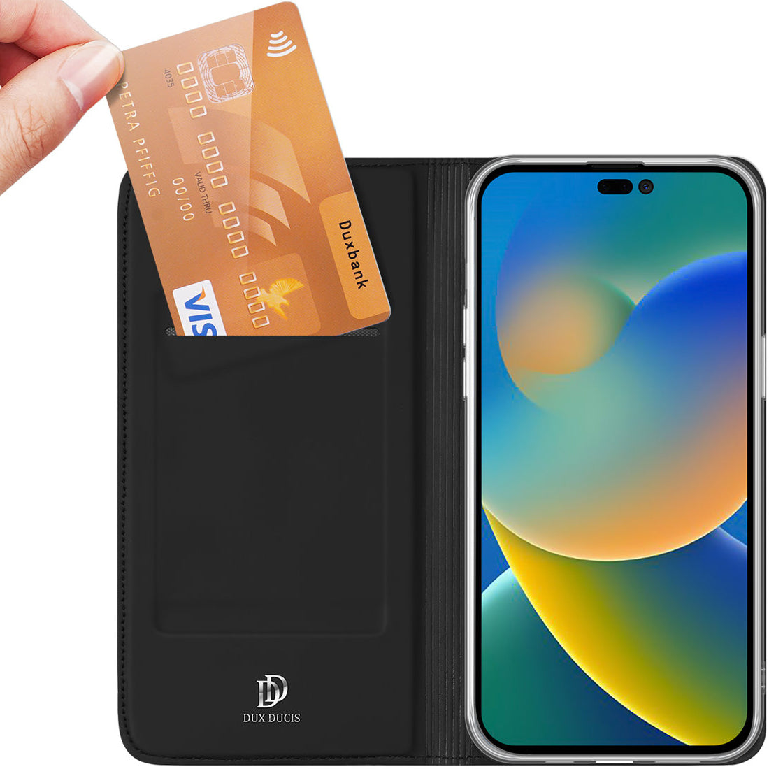 Калъф за Apple iPhone 14 Pro, DUX DUCIS, Skin Pro, Черен