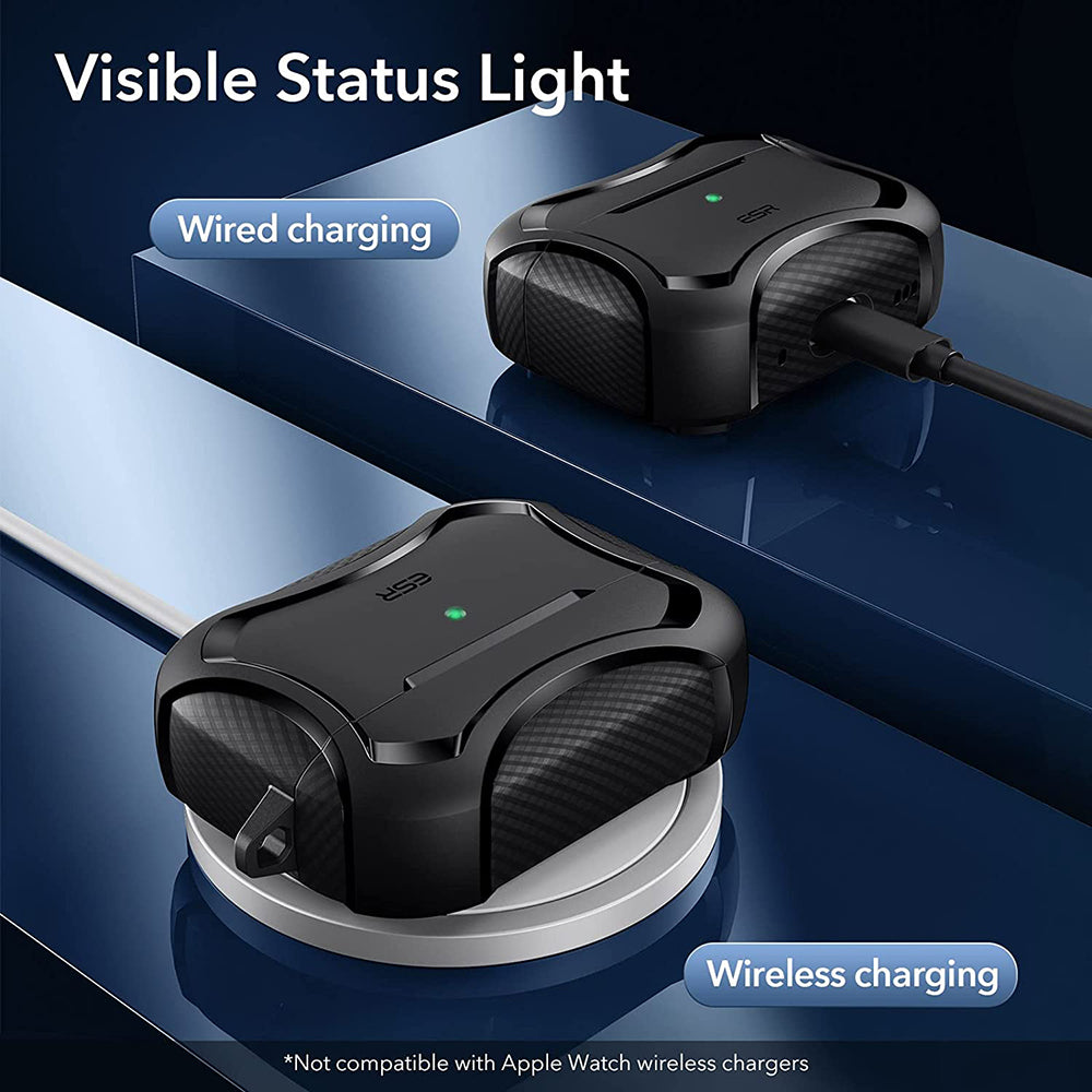 Калъф ESR Cyber Armor Tough за Apple AirPods Pro Series, Черен