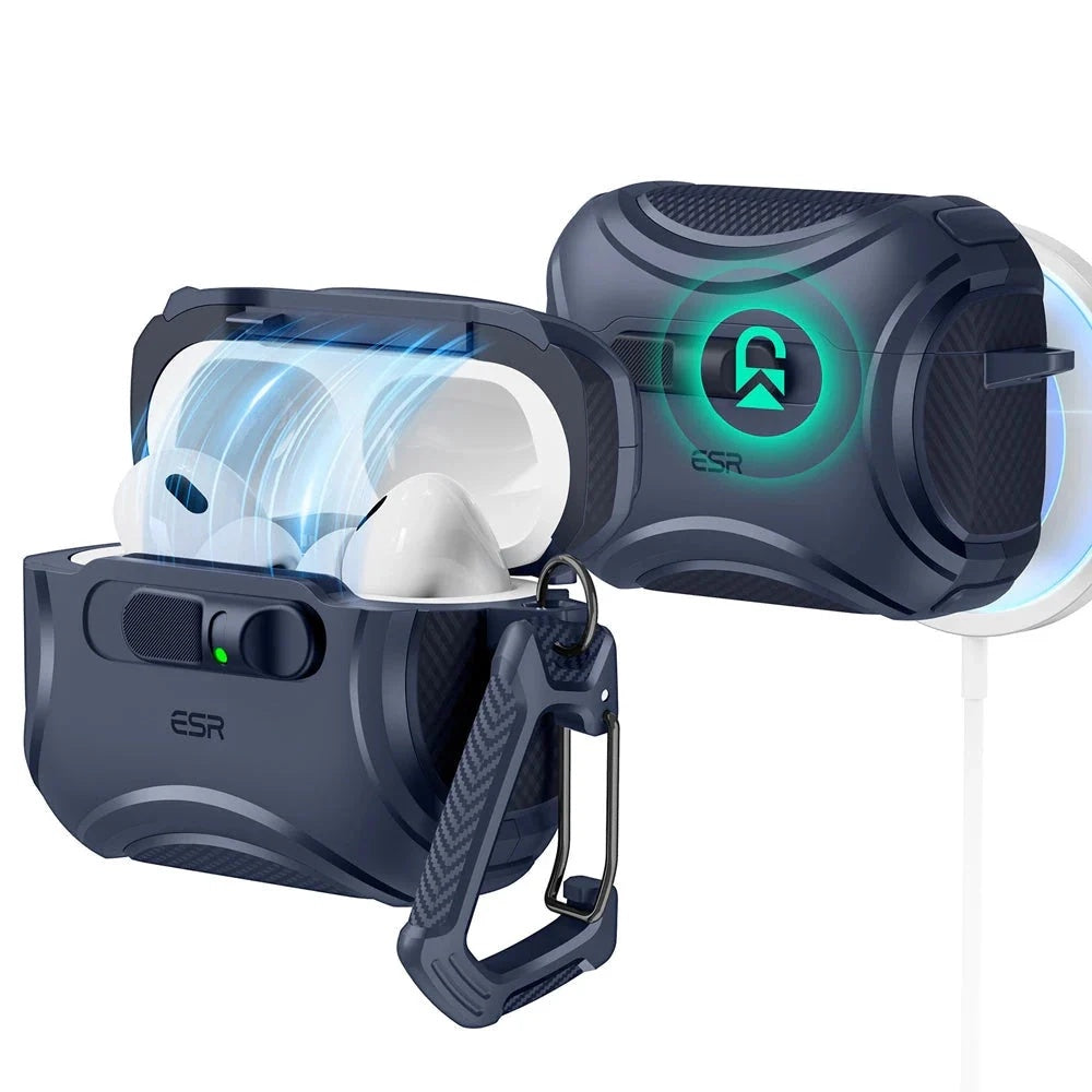 Калъф ESR Cyber FlickLock за Apple AirPods Pro 3, Син