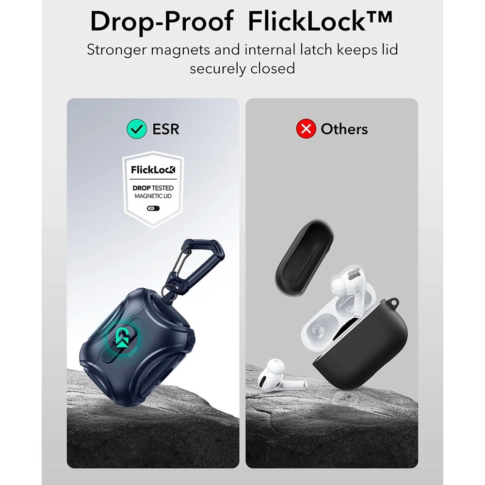 Калъф ESR Cyber FlickLock за Apple AirPods Pro 3, Син