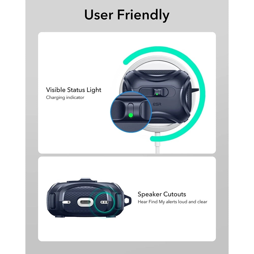 Калъф ESR Cyber FlickLock за Apple AirPods Pro 3, Син