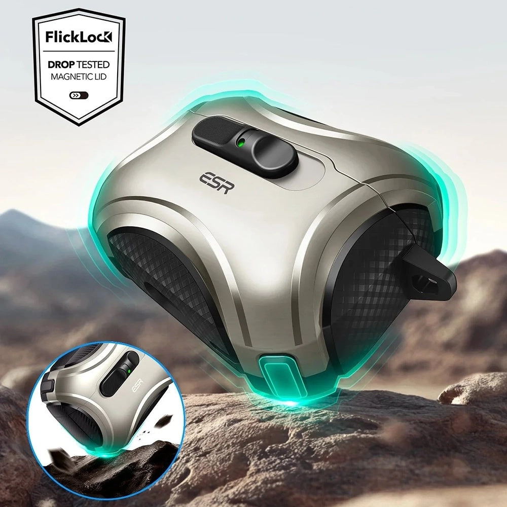 Калъф ESR Cyber FlickLock за Apple AirPods Pro 3, Сив