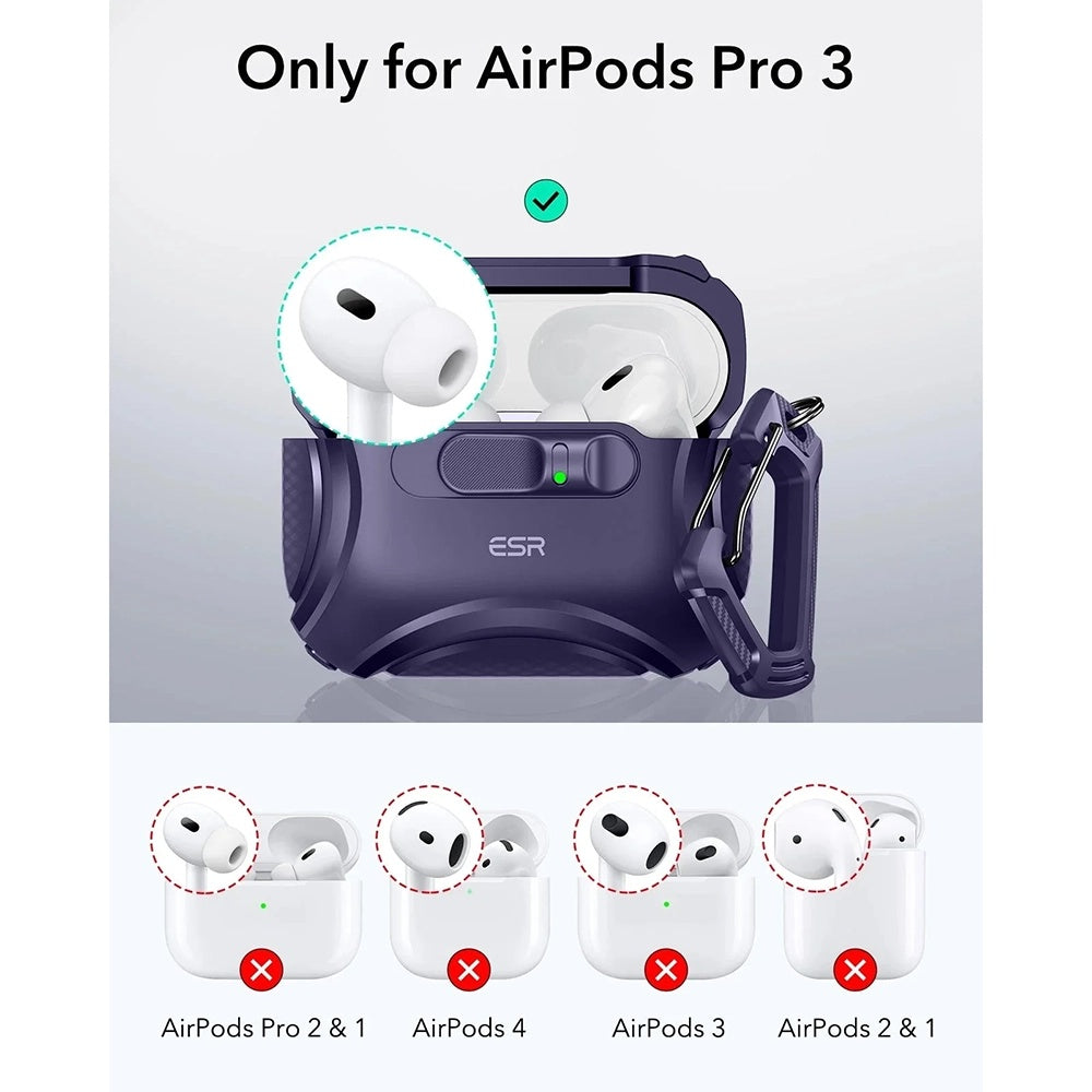 Калъф ESR Cyber FlickLock за Apple AirPods Pro 3, Лилав