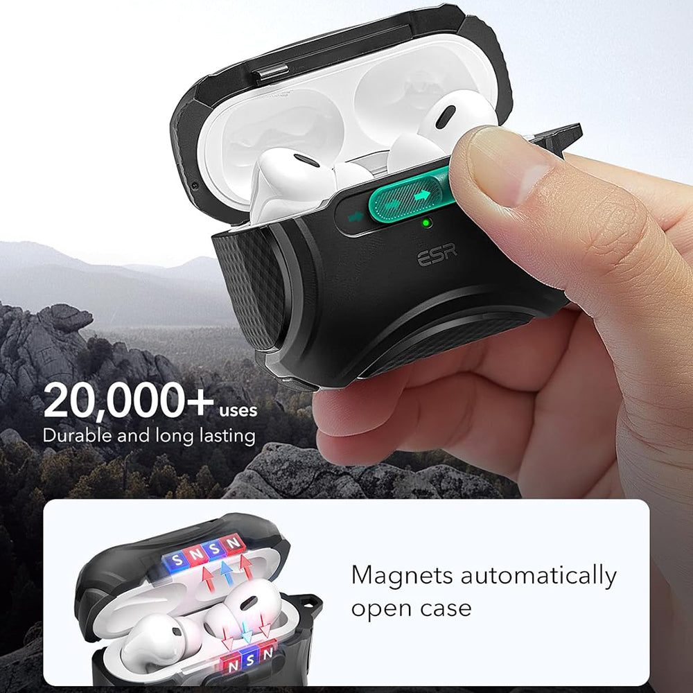 Калъф ESR Cyber за Apple AirPods Pro Series, Черен