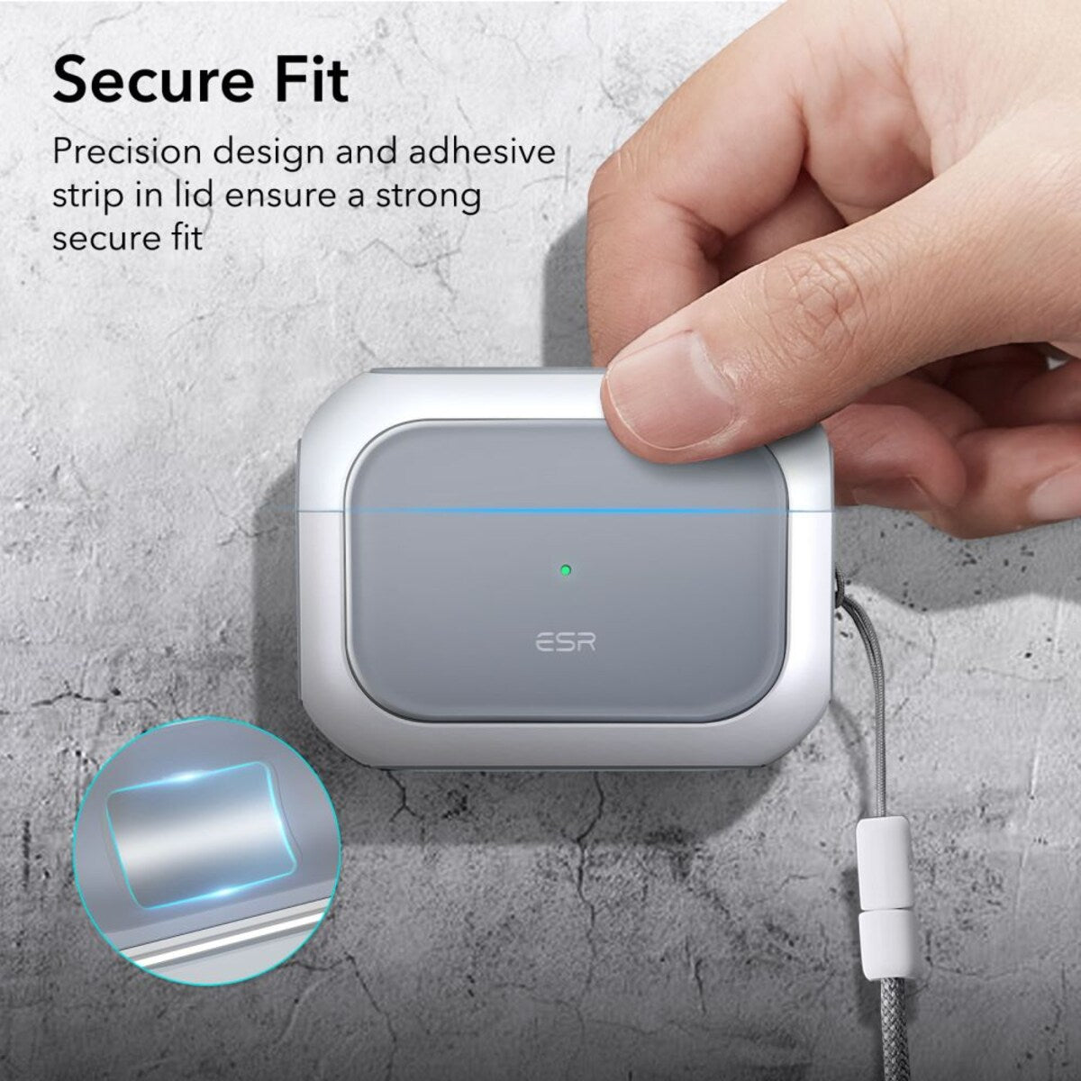 Калъф ESR Orbit Hybrid за Apple Airpods Pro 3, Бял