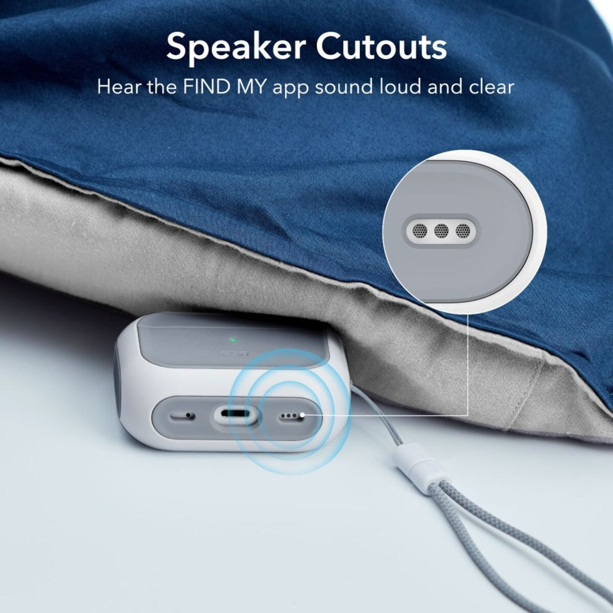 Калъф ESR Orbit Hybrid за Apple Airpods Pro 3, Бял