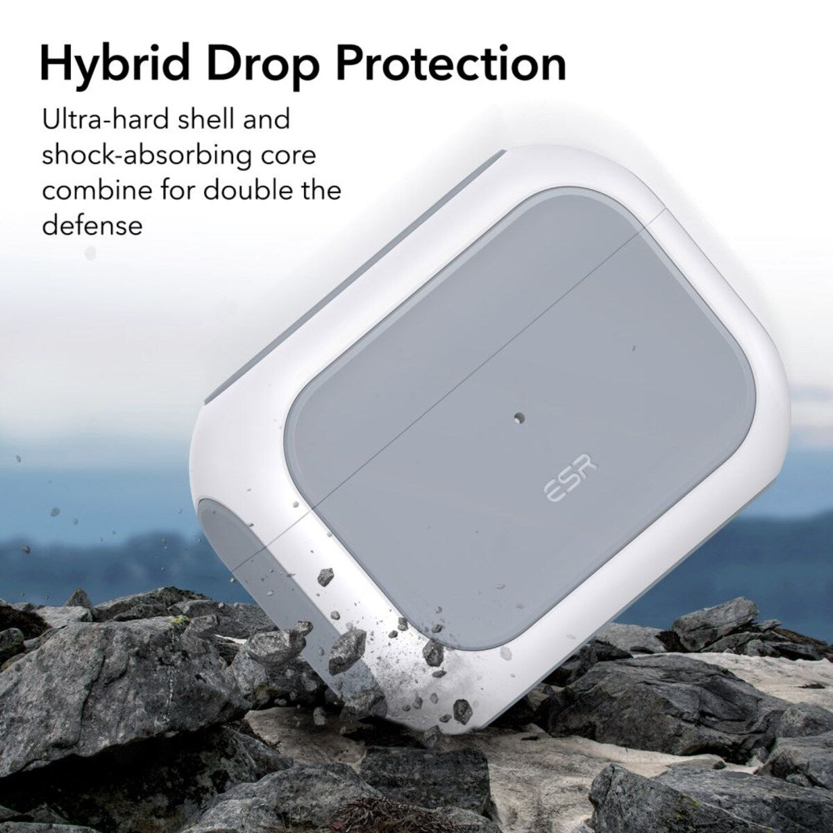 Калъф ESR Orbit Hybrid за Apple Airpods Pro 3, Бял