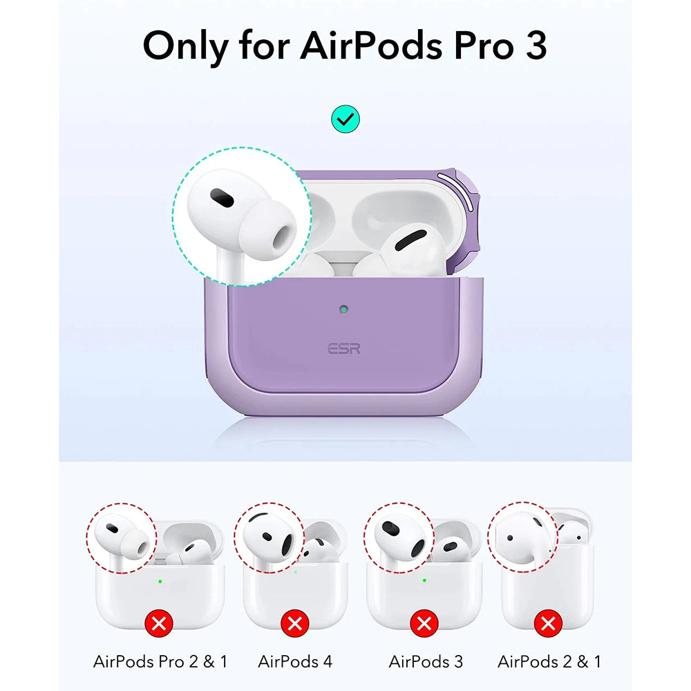 Калъф ESR Orbit Hybrid за Apple AirPods Pro 3, Лилав