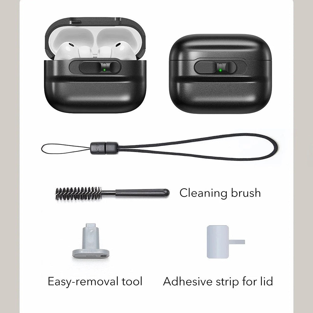 Калъф ESR Pulse Magnetic FlickLock за Apple AirPods Pro 3, Черен