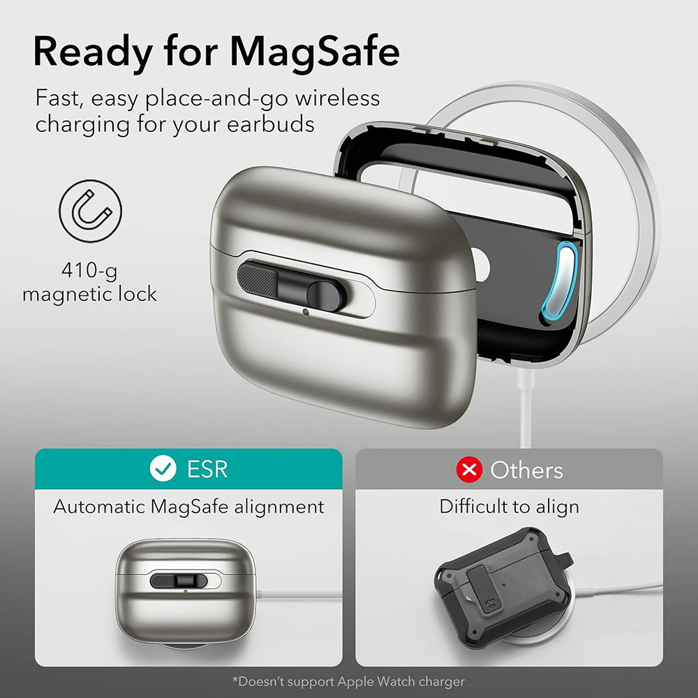 Калъф ESR Pulse за Apple AirPods Pro Series, Сив