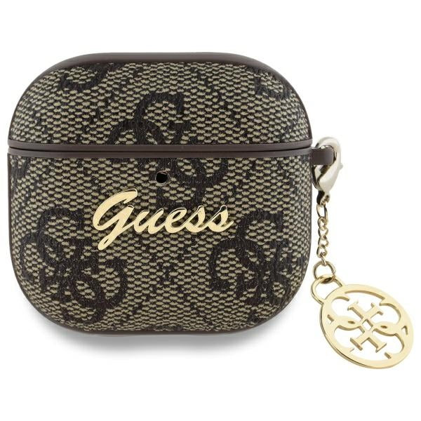 Калъф Guess 4G Charm за Apple AirPods 4, Кафяв