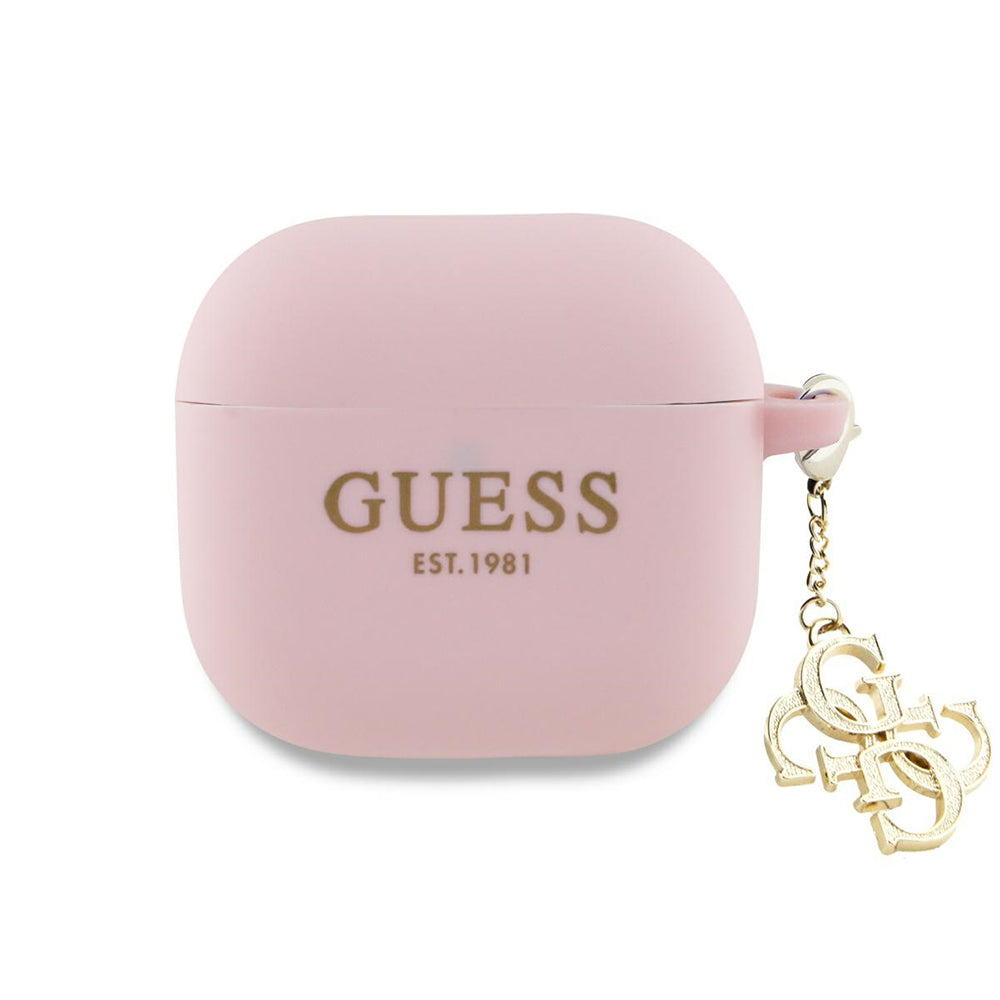 Калъф Guess W/4G Charm за Apple AirPods 4, Розов