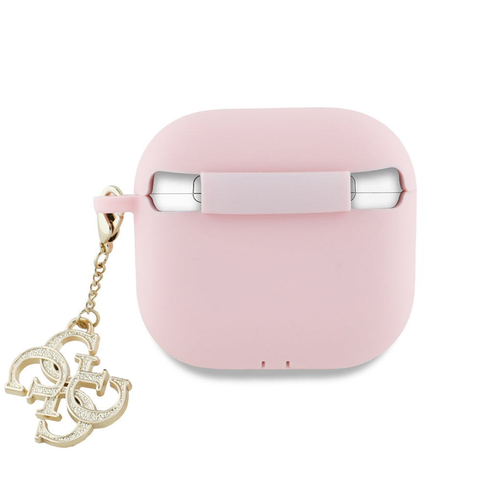 Калъф Guess W/4G Charm за Apple AirPods 4, Розов